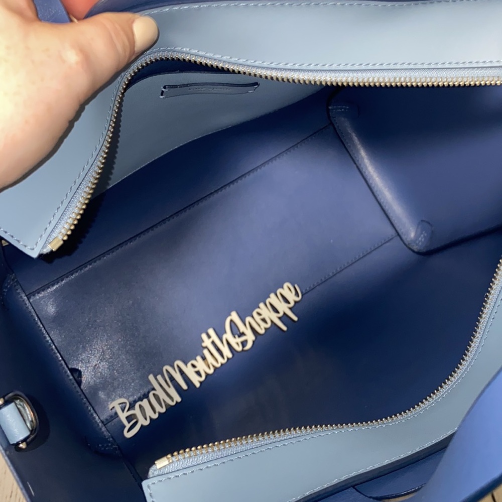 *kate spade Small Mina Magnolia Street Blue Crossbody Shoulder Handbag Purse - Picture 13 of 15